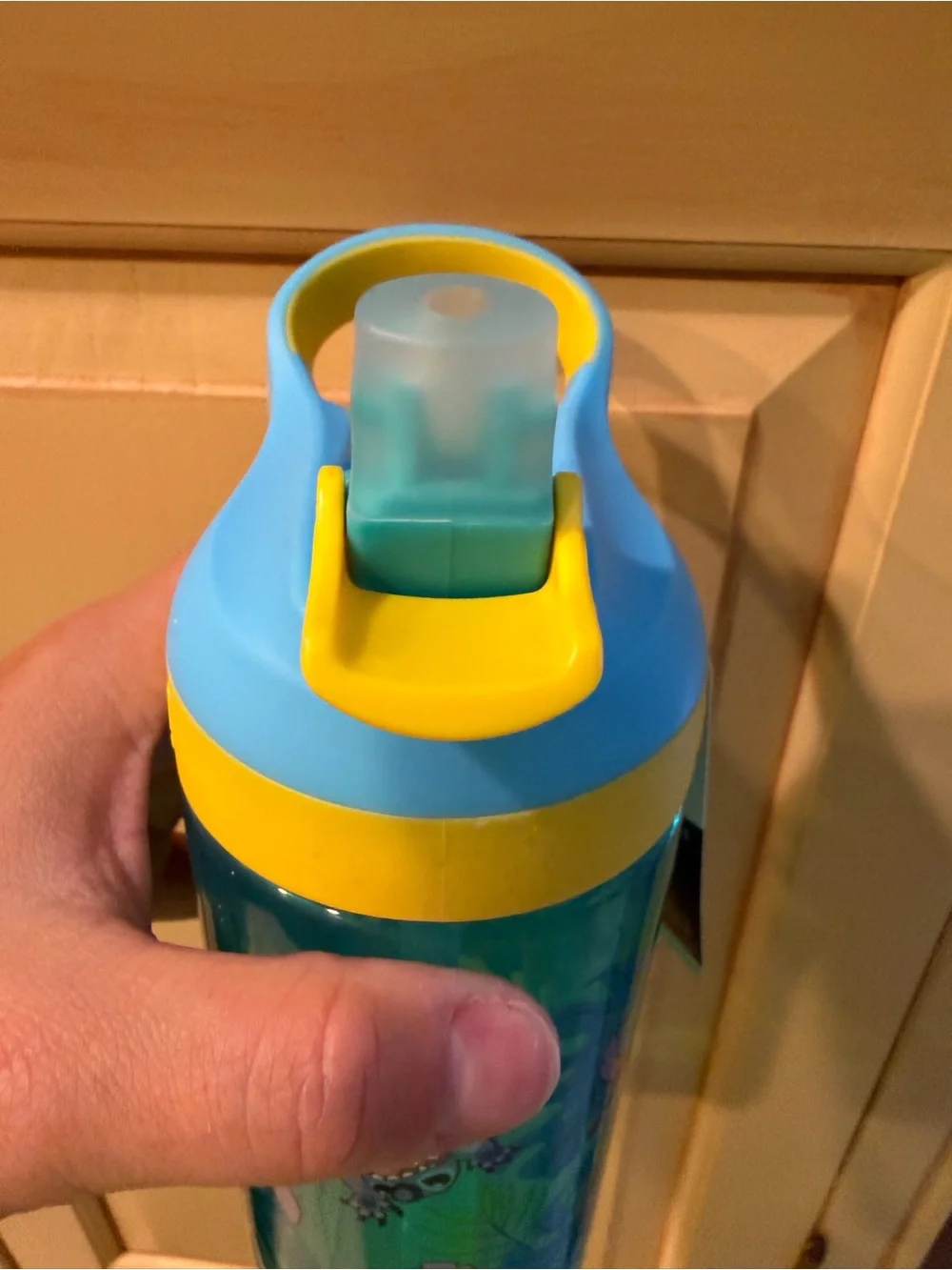 zak! Everyday Smiles Leak-Proof 16oz Water Bottle - Blue & Yellow